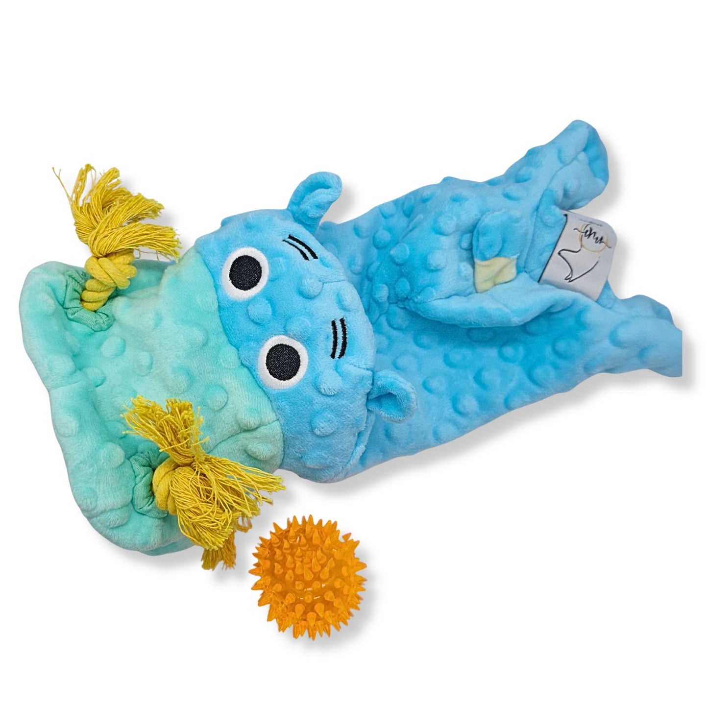 🦛 Nibbles – The Tug, Chew & Fetch Buddy with a Surprise Ball Inside